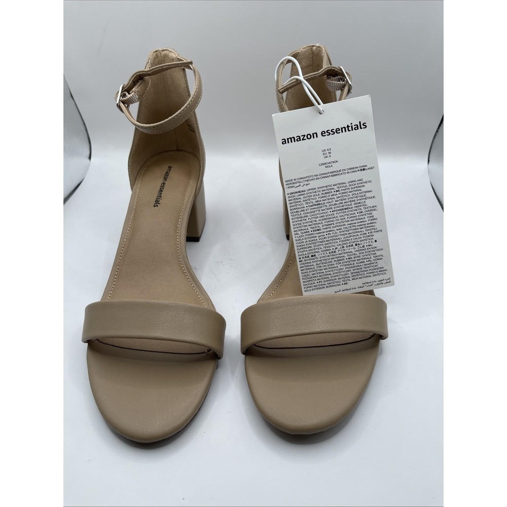 Amazon Essentials Womens  Heels Ankle Strap Sandals‎ Shoes Size8.5